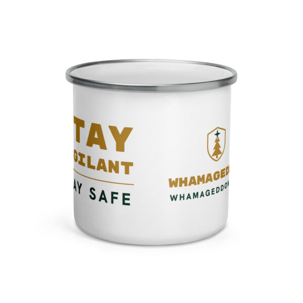 enamel-mug-white-12-oz-front-6ae5be2fe8eaa.jpg Stay Vigilant Enamel Mug