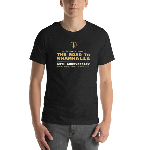 unisex-staple-t-shirt-black-heather-front-6ac15231f2860.jpg 2026 Anniversary Tour shirt