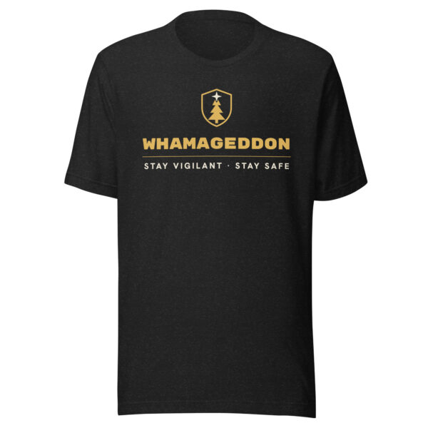 unisex-staple-t-shirt-black-heather-front-6ae5bce937b3e.jpg Whamageddon Unisex t-shirt