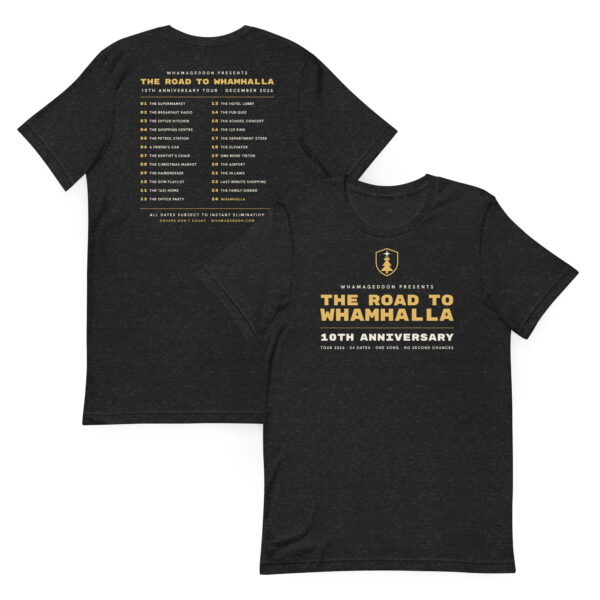 unisex-staple-t-shirt-black-heather-front-and-back-6ac120d56ae40.jpg 2026 Anniversary Tour shirt