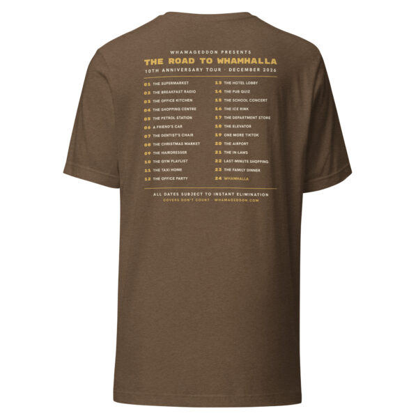 unisex-staple-t-shirt-heather-brown-back-6ac120d569f43.jpg 2026 Anniversary Tour shirt