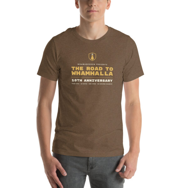 unisex-staple-t-shirt-heather-brown-front-6ac1523226dc5.jpg 2026 Anniversary Tour shirt