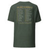 unisex-staple-t-shirt-heather-forest-back-6ac120d569e87.jpg 2026 Anniversary Tour shirt