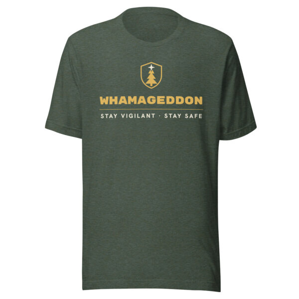 unisex-staple-t-shirt-heather-forest-front-6ae5bce937baf.jpg Whamageddon Unisex t-shirt