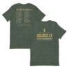 unisex-staple-t-shirt-heather-forest-front-and-back-6ac120d56af14.jpg 2026 Anniversary Tour shirt