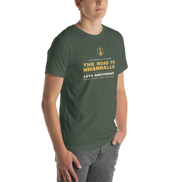 unisex-staple-t-shirt-heather-forest-right-front-6ac15232172f6.jpg 2026 Anniversary Tour shirt