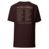 unisex-staple-t-shirt-oxblood-black-back-6ac120d569ee2.jpg 2026 Anniversary Tour shirt