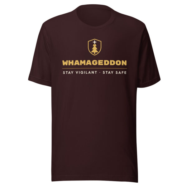 unisex-staple-t-shirt-oxblood-black-front-6ae5bce937bf5.jpg Whamageddon Unisex t-shirt
